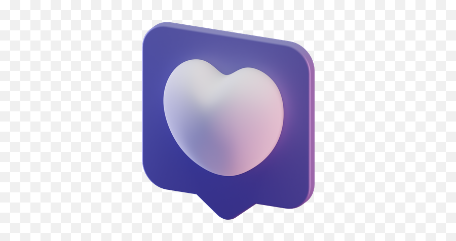 Premium Valentine Composition 3d Illustration Download In Emoji,Purple Heart Emoji Outline