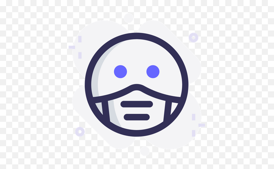 Face Mask Emoji Icon Of Colored Outline,Emoji Carnival