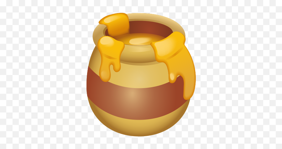 Honey Pot - Cartoon Honey Pot Png Emoji,Mason Jar Emoji