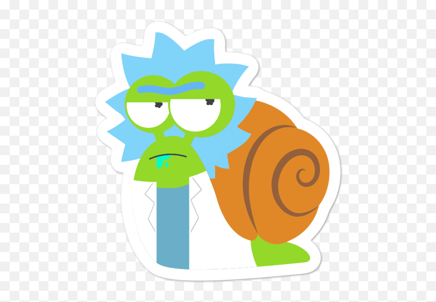 Snail Rick Sticker - Fictional Character Emoji,Cowboy Emoji Stickers