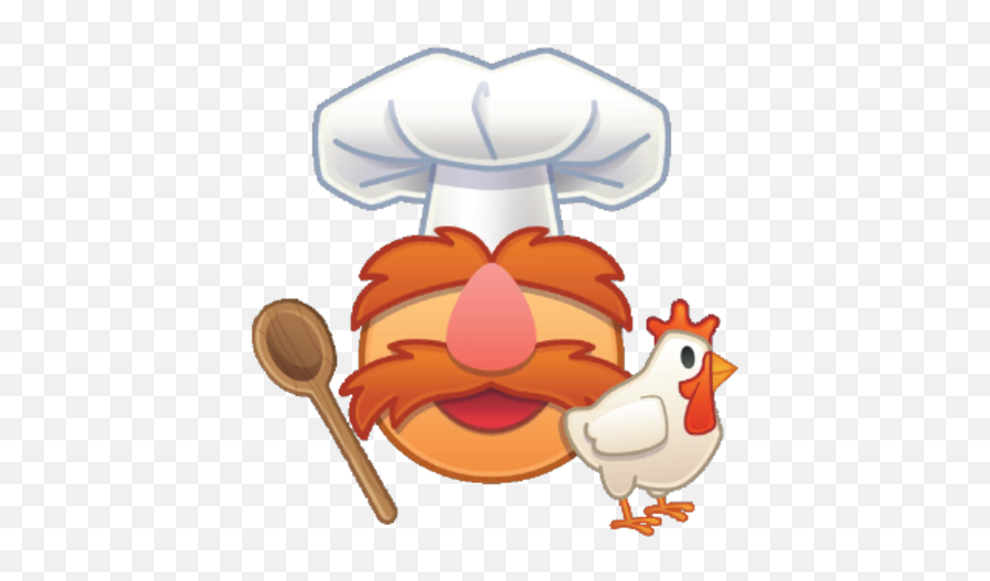 Swedish Chef - Chief Cook Emoji,Chicken Emoji