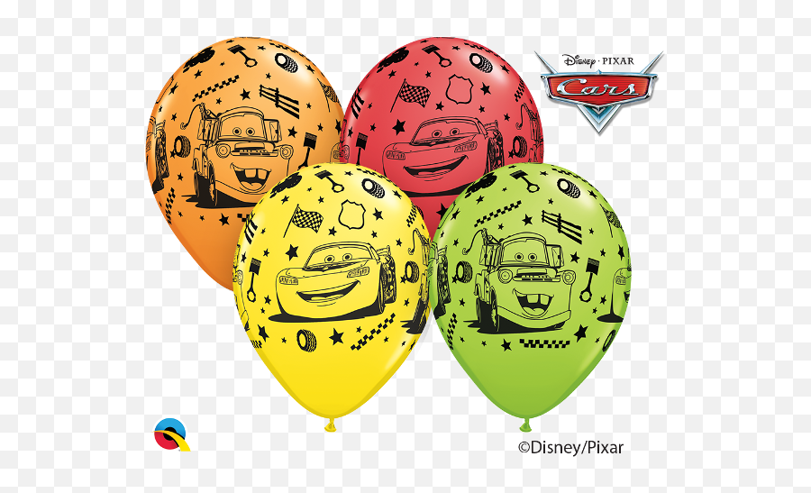25 Licensed Character 11 Heliumair Latex Balloons - Cars Emoji,Latex Emoticon