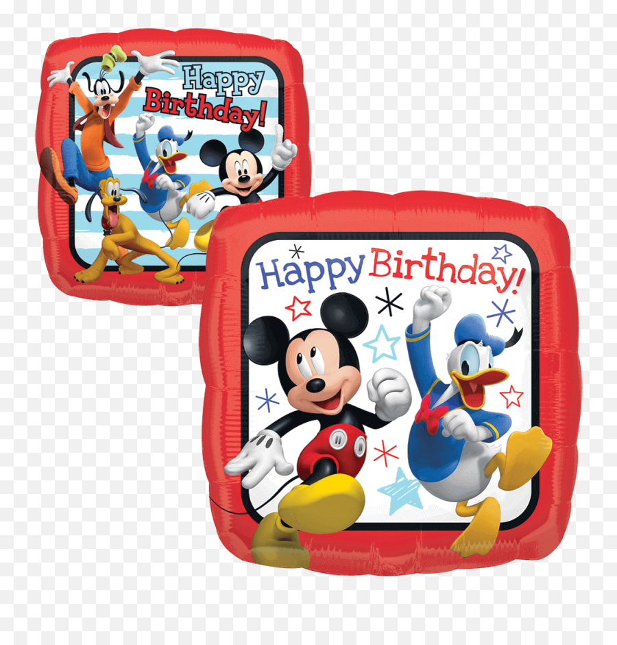 Mickey Mouse Category Customised Helium Balloon Delivery - Mikke Mus Happy Birthday Emoji,Mickey Mouse Emoji Text