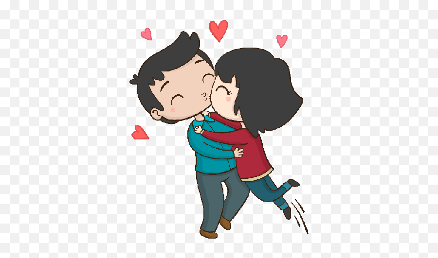 Novios Enamorados - Romantic Good Morning Cartoon Love Emoji,Emoji De Enamorado