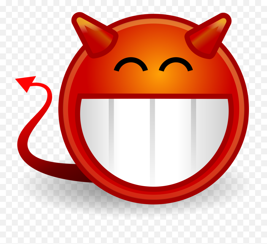 Demon Clipart Devil Emoji Demon Devil - Devil Smiley Face,Devil Emoji