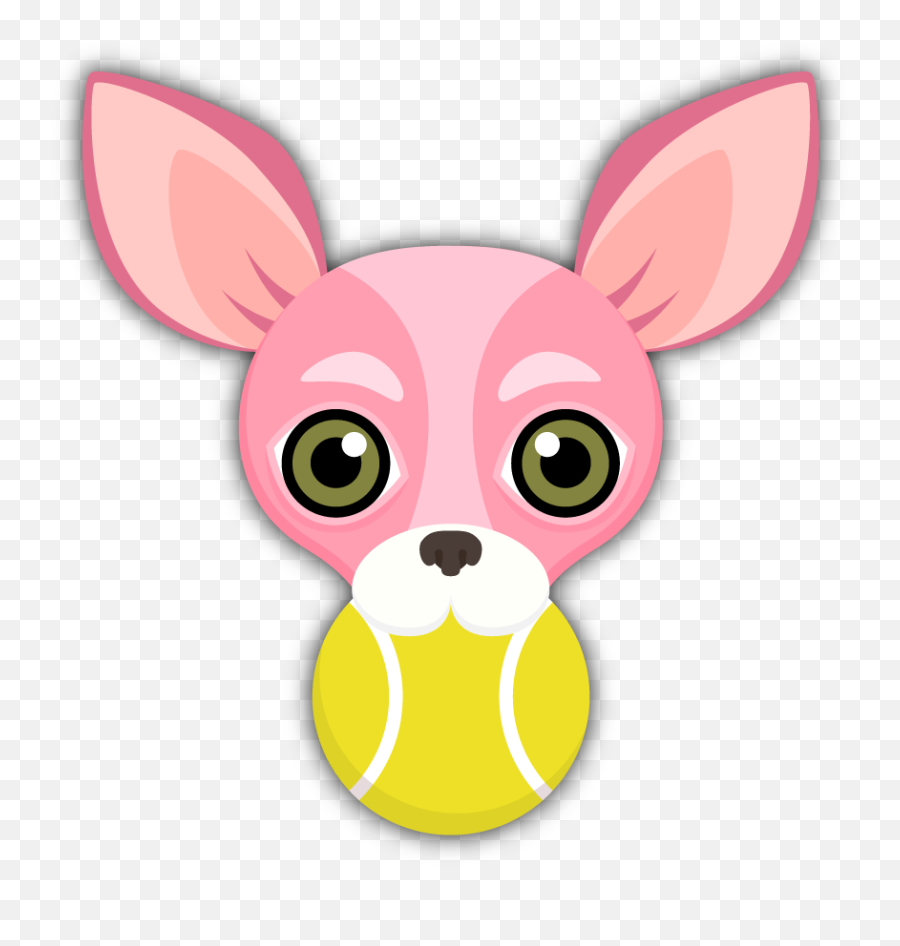 Pink Valentines Chihuahua Emoji - Chihuahua Dibujo Clip Art,Heartbreaking Emoji