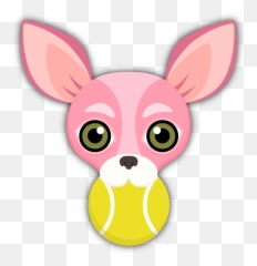 Pink Valentines Chihuahua Emoji - Chihuahua Dibujo Clip Art,Heartbreaking Emoji