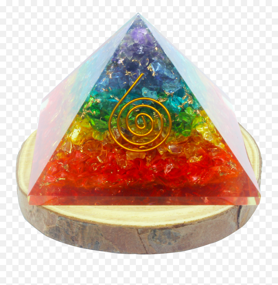 Pura Esprit 7 Chakra Orgone Pyramid - Paperweight Emoji,Orgonite Emotion