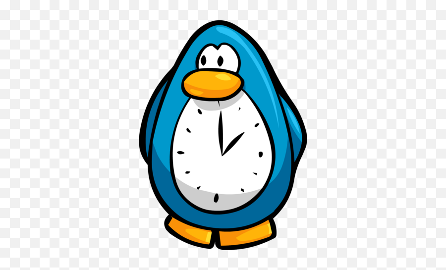 Light Blue Penguin Clock Club Penguin Wiki Fandom - Colorful Worksheets On Time For Grade 2 Emoji,Clock Emojis In Order