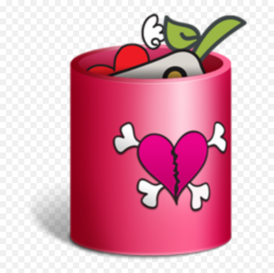 Mq Pink Trash Bin Emoji Emojis Icon - Lleno Papelera De Reciclaje Png,Dumpster Emoji