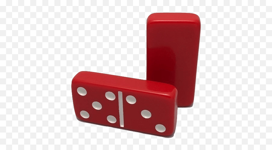Red Double 6 Dominoes Without Spinners Emoji,Double Six Dominoe Emoticon