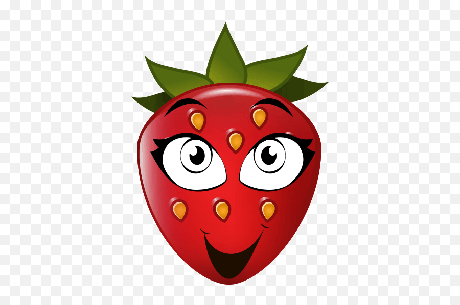 Vinil Decorativo Morango 2 - Happy Emoji,Emoticon De Morango