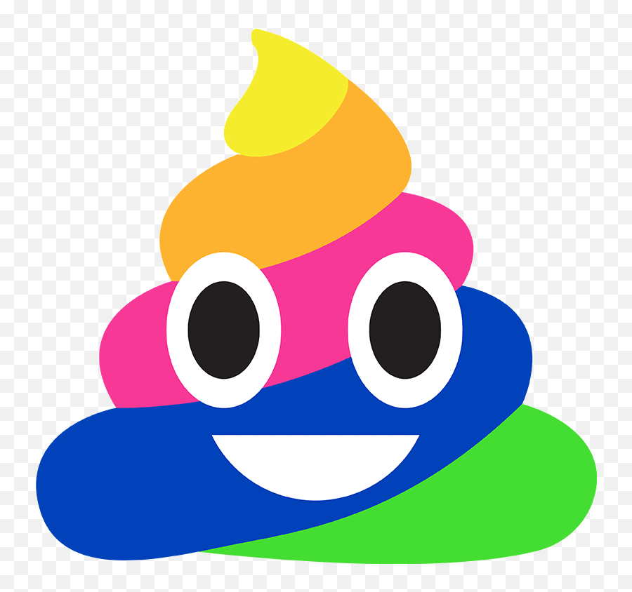 Glitter Rainbow Poop Emoji - Novocomtop Rainbow Poop Emoji Transparent,Ios Gif Emojis