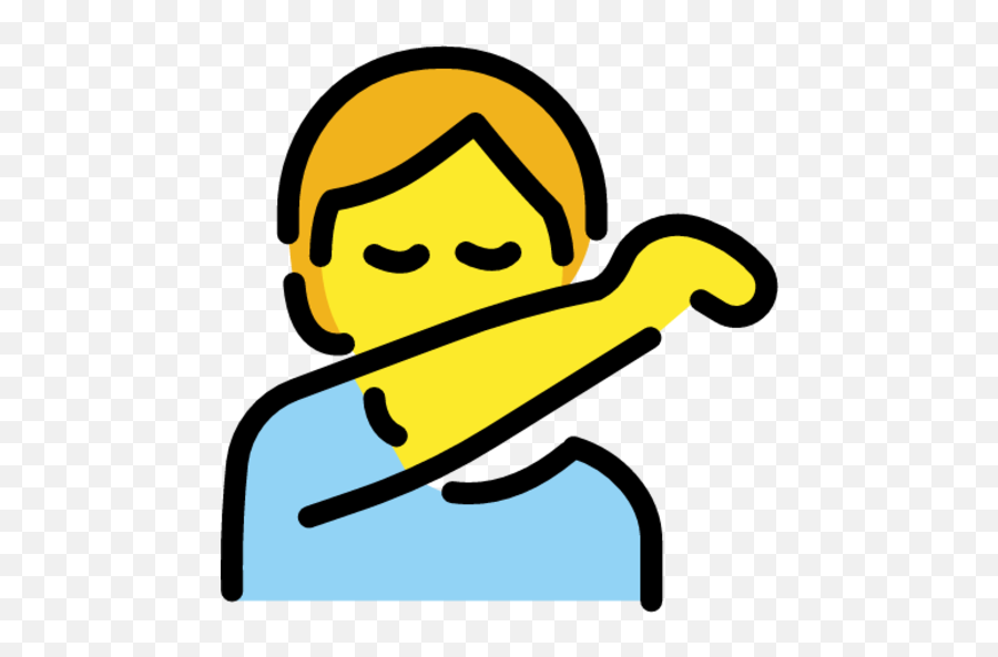 Person Sneezing Into Elbow Emoji - Download For Free U2013 Iconduck Happy,Induvidual Emojis