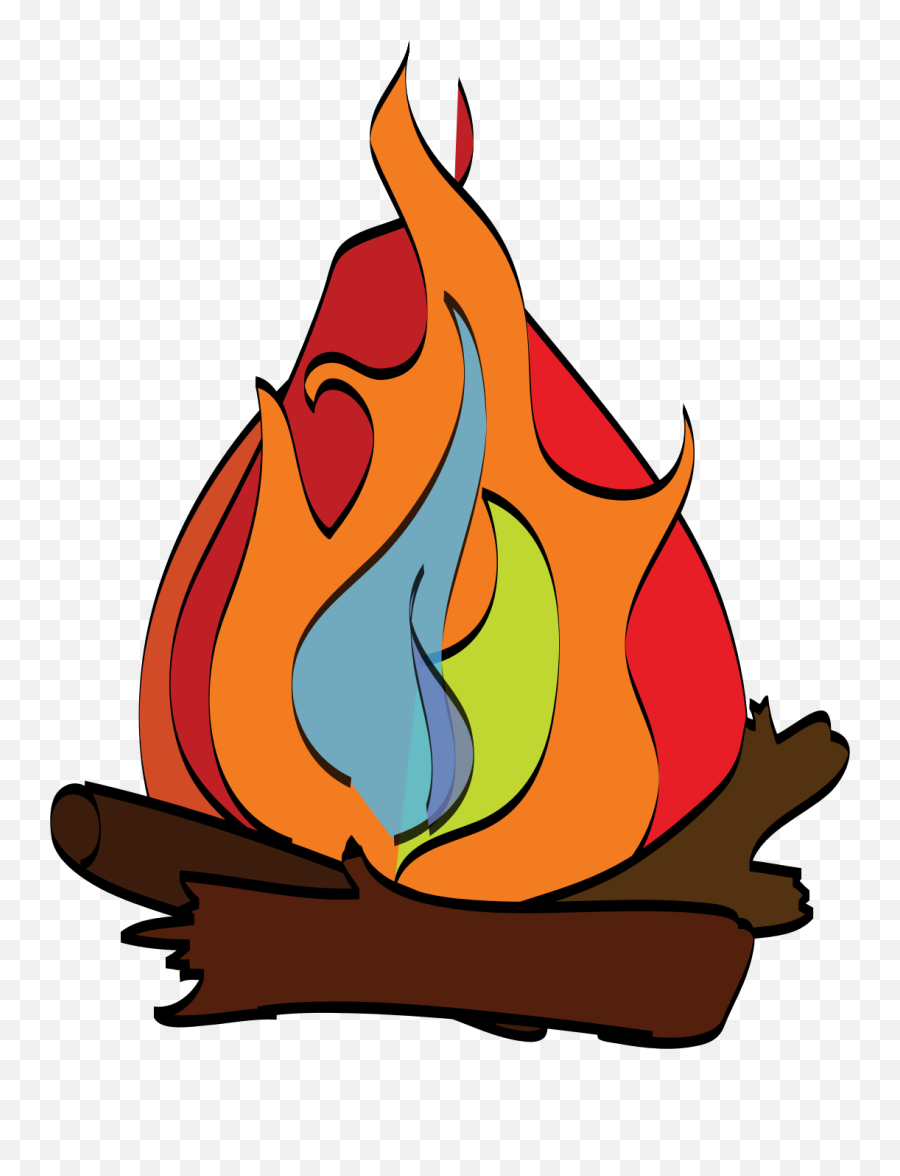 Campfire Free To Use Clipart Clipartandscrap - Clipartix Fogon Dibujo Png Emoji,Bonfire Emoji