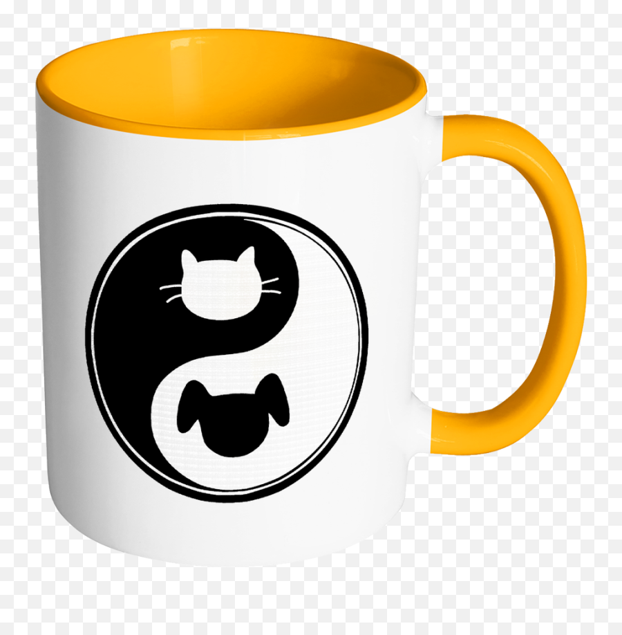 Yin Yang Color Accent Coffee Mug Choice - Coffee Cup Emoji,Yin Yang Emoticon