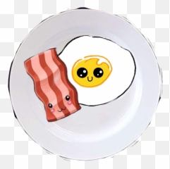 Bacon Eggs Cute Sticker By Mel - Posyantek Emoji,Bacon Emoji