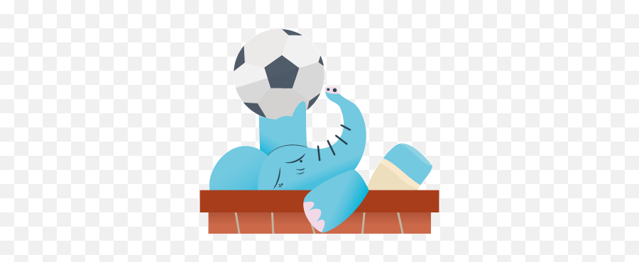 Edward The Elephant - For Soccer Emoji,Soccer Ball Vector Emotion