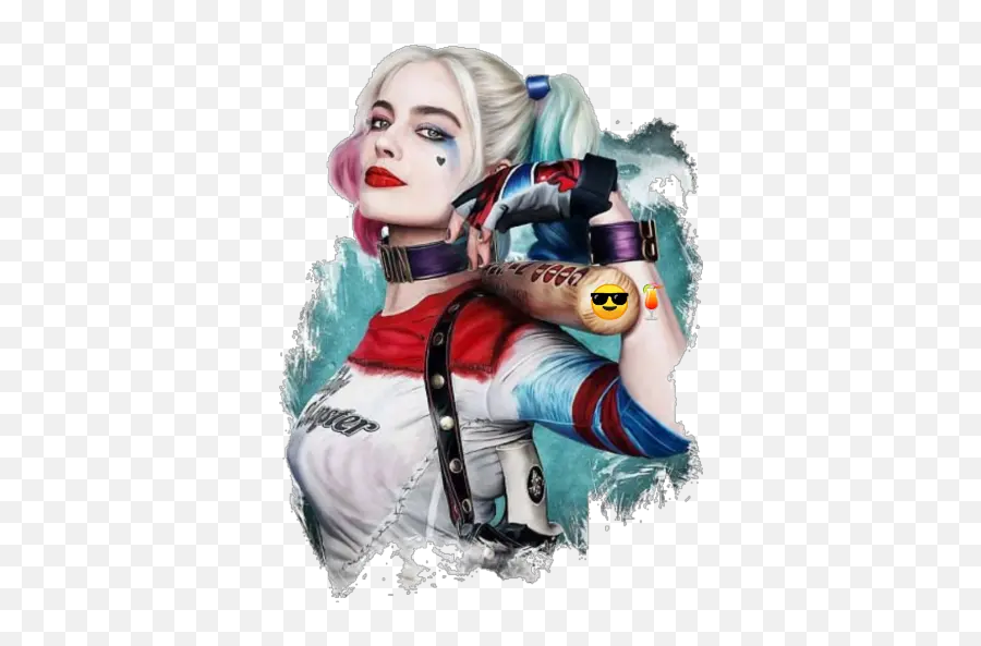 Harley Quinn Stickers For Whatsapp - Margot Robbie Suicide Squad Emoji,How To Get Harley Quinn Emojis