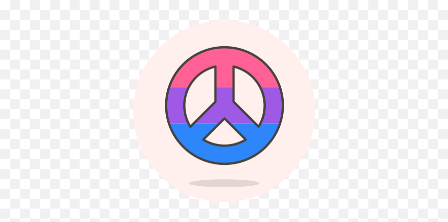 Bisexual Peace Sign Free Icon Of Lgbt Illustrations - Bisexual Peace Emoji,Bisexual Emoticon
