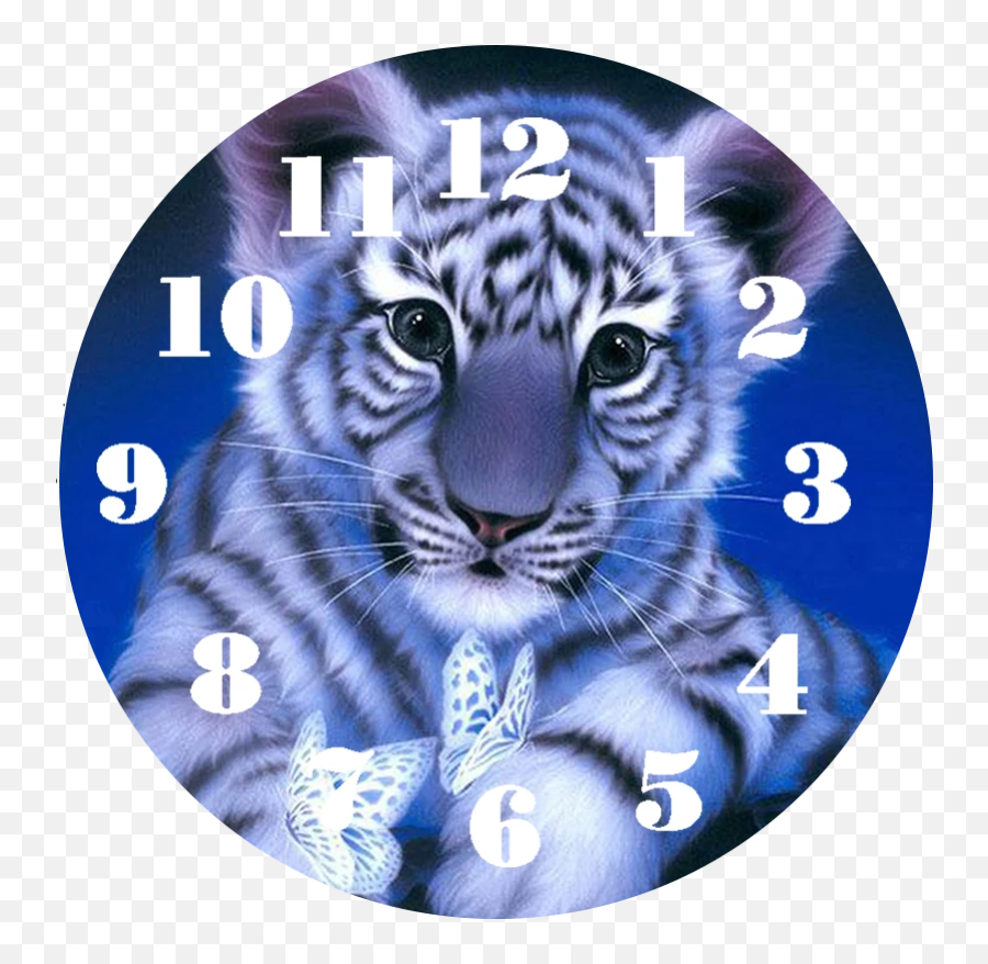 5d Diydiamond Painted Clock With Movement Tiger Cross Stitch Kit Diamond Art Full Drill Full Square Diamond Painting Emoji,Teal Swan Eexpress Emotion