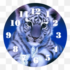 5d Diydiamond Painted Clock With Movement Tiger Cross Stitch Kit Diamond Art Full Drill Full Square Diamond Painting Emoji,Teal Swan Eexpress Emotion