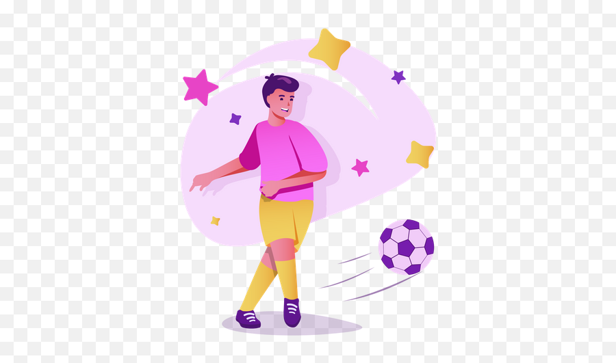 Premium Football Player Kicking Ball For Goal 3d Emoji,Kicking Emoji