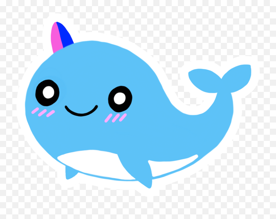 Narwhal Squishmallow Sticker Emoji,Invisible Emoticon