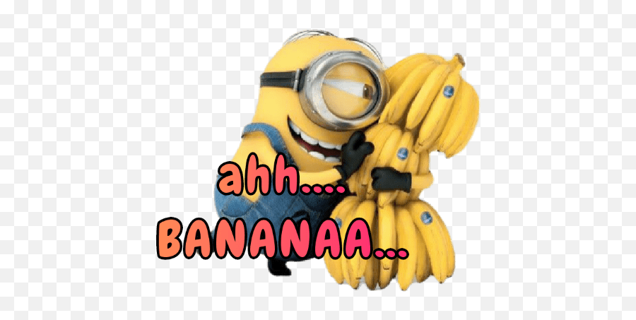 Minions - Bob The Minion With Bananas Emoji,Minion Emoji