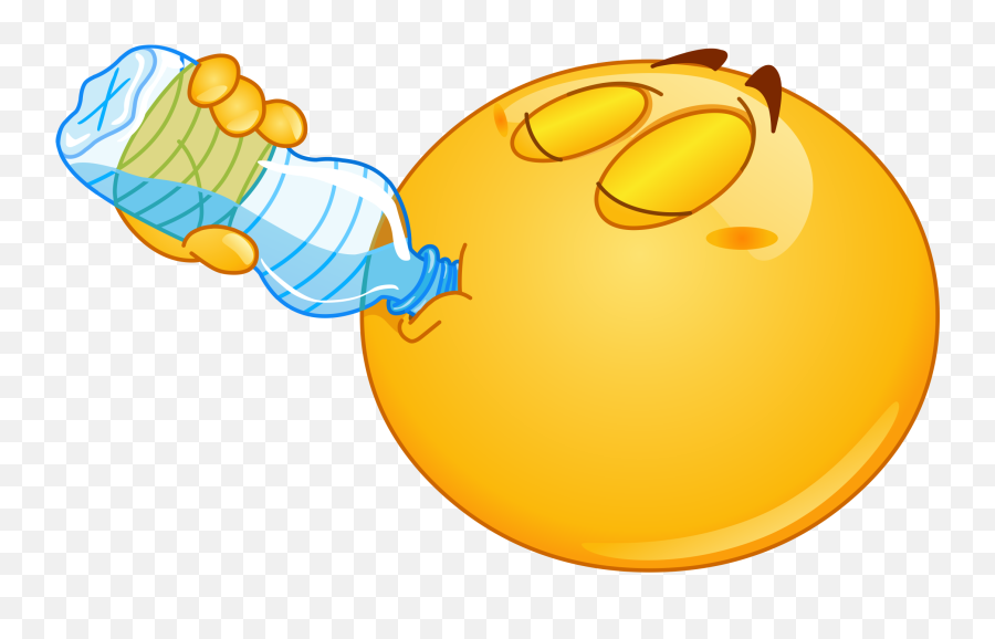 Drinking Water Emoji Decal - Drinking Water Emoji,Drinking Emoji