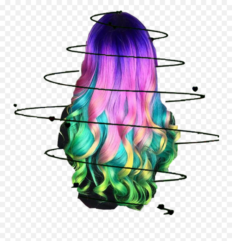 Spiral Sticker Challenge On Picsart - Hair Design Emoji,Tongue And Swirl Emoji Pop