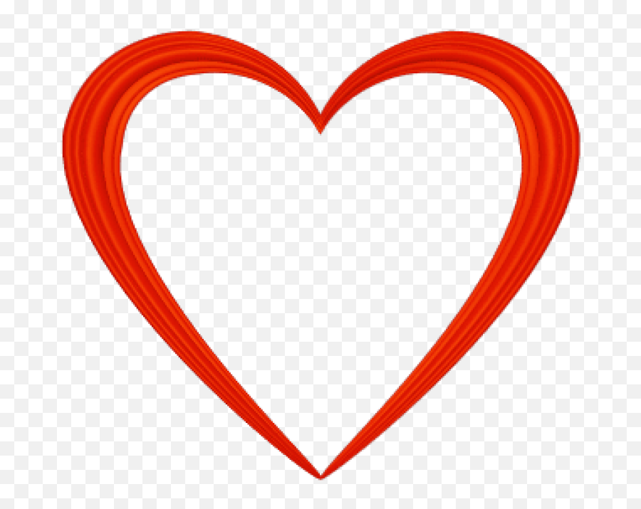 Free Png Download Heart Outline Love - Transparent Background Love Heart Clipart Emoji,Emoji Love Symbols