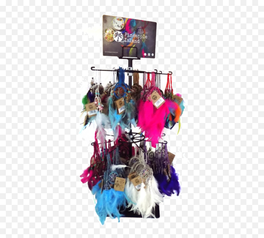 Pineapple Island Mixed Dreamcatcher Stand With Contents - Lcd Emoji,Easter Island Emoji