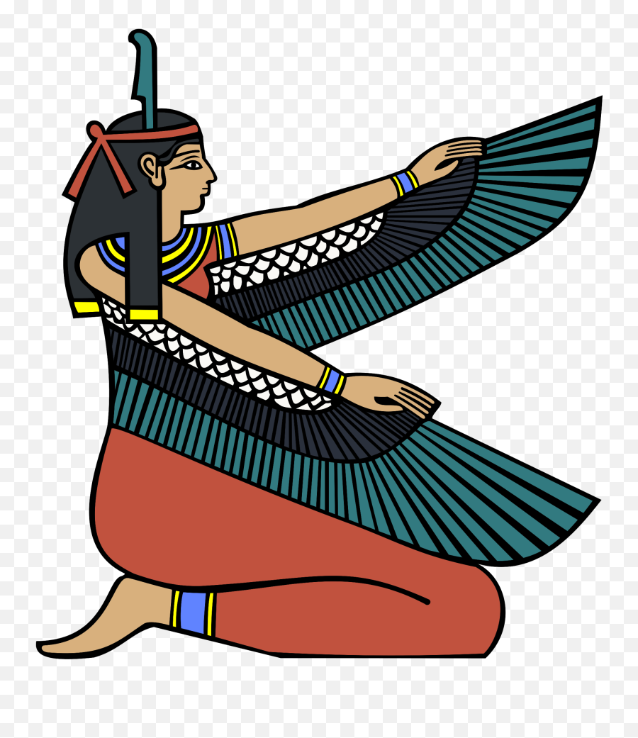 Egyptian Goddess Wall Sticker - Maat Egyptian Goddess Emoji,Egyptian Emoji