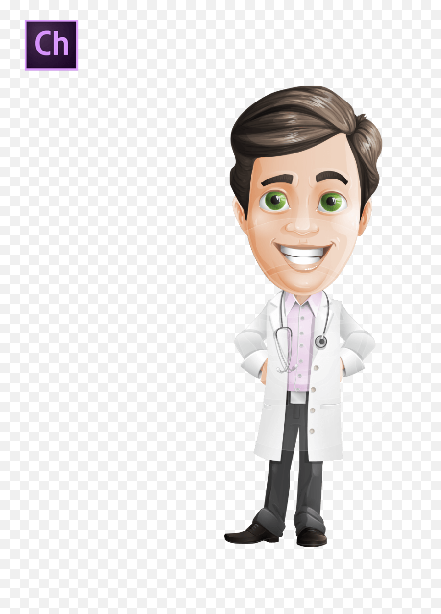 Doctor With Stethoscope Puppet Graphicmama - Graphic Mama Emoji,Cartoon Emotions Eyes Eyebrows Mouth