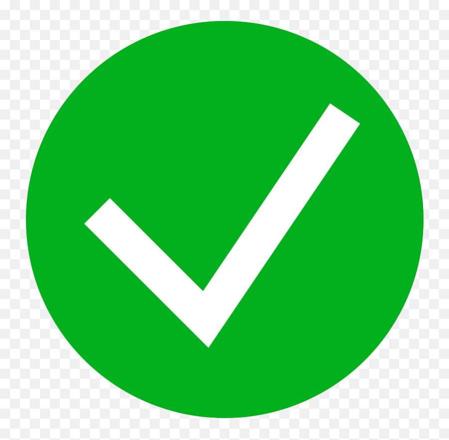 Green Tick Check Mark Icon Simple Style - Icon Green Tick Png Emoji,Green Check Emoji