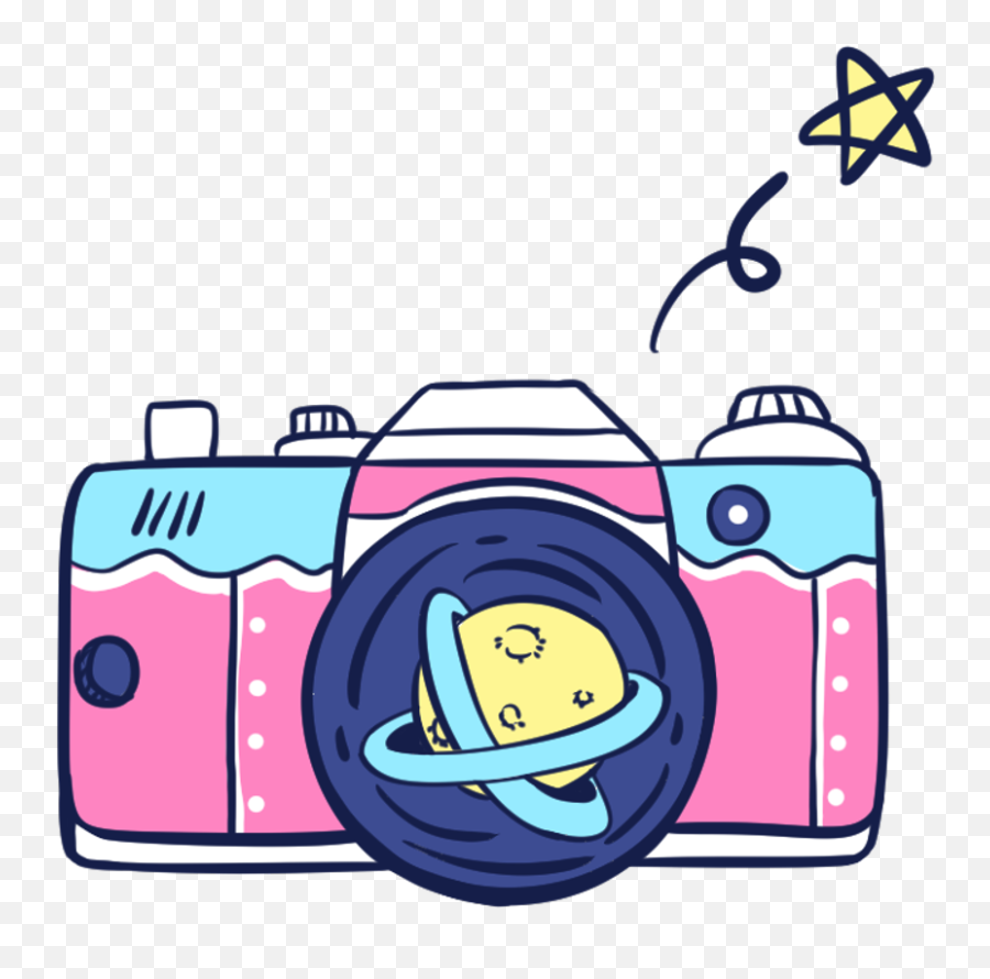 Camera Electronic Planet Colorful Spark Cute Music Clipart - Colorful Camera Clip Art Emoji,Spark Emoji Transparent