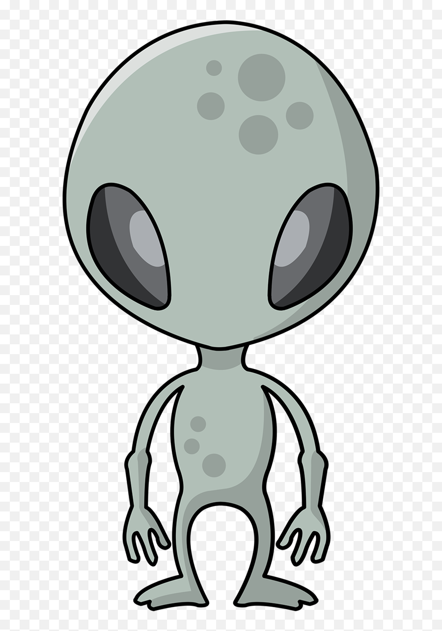 Black And White Alien Head Clipart - Alien Cartoon Clipart Emoji,Alien Head Emoji Pin Outline