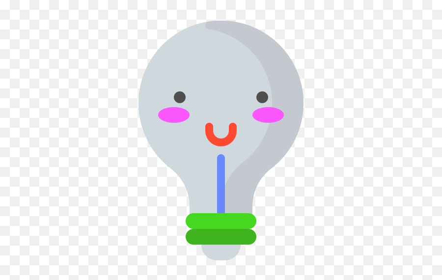 Bulb Happy Emoji Smiley Smile Emoticon Free Icon Of - Dot,Emoticon Feliz