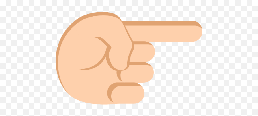 Left Hand Pointing Right Medium Light - Sign Language Emoji,Finger Pointing Face Emoji