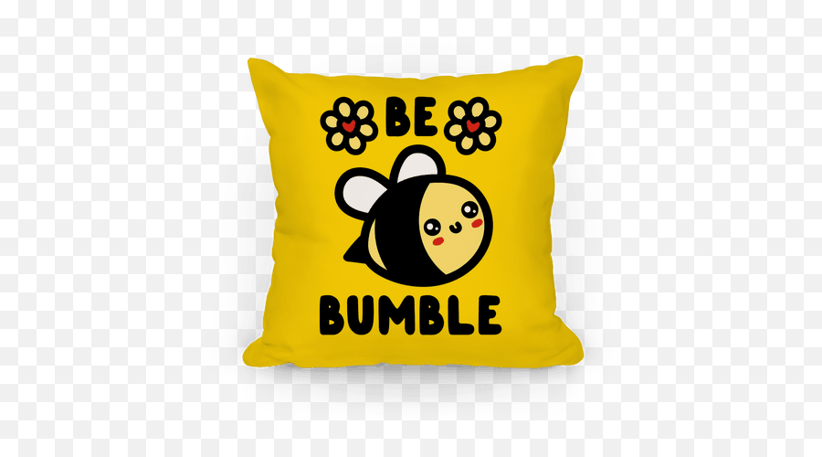 Be Bumble Pillows Lookhuman - Happy Emoji,Cuddle Up Emoticon