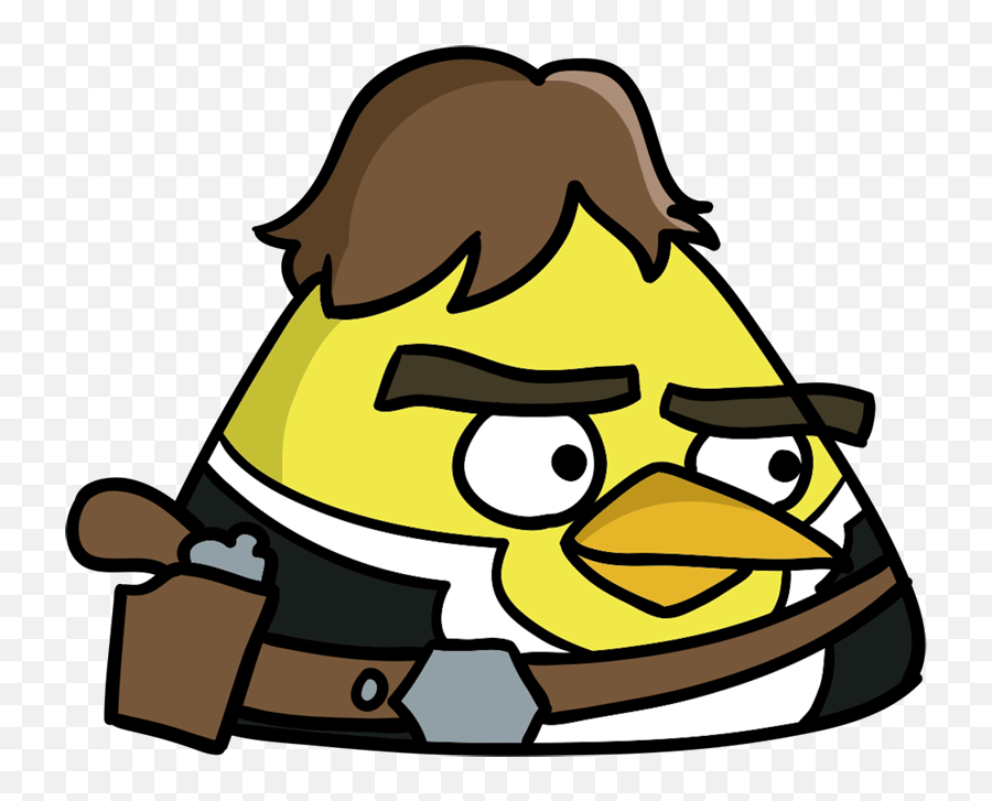 Cartoon - Easy To Draw Everything Angry Birds Han Solo Drawing Emoji,Han Solo I Know Emoji