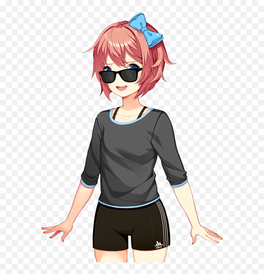 Ddlc - Sayori Pink Shirt Emoji,Deviantart Pun Emoticon