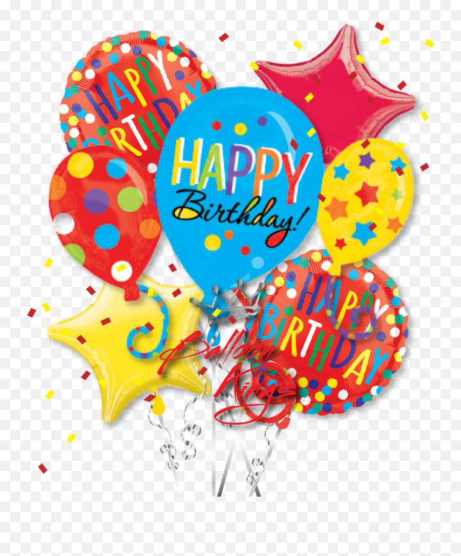 Happy Birthday Balloons Cluster Bouquet Emoji,Birthday Balloon Emoji
