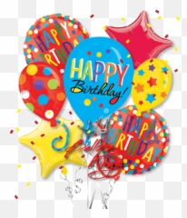 Happy Birthday Balloons Cluster Bouquet Emoji,Birthday Balloon Emoji
