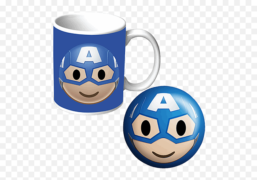 Download Hd Mug And Stress Ball Gift - Magic Mug Emoji,Emoticon Stress Balls Set