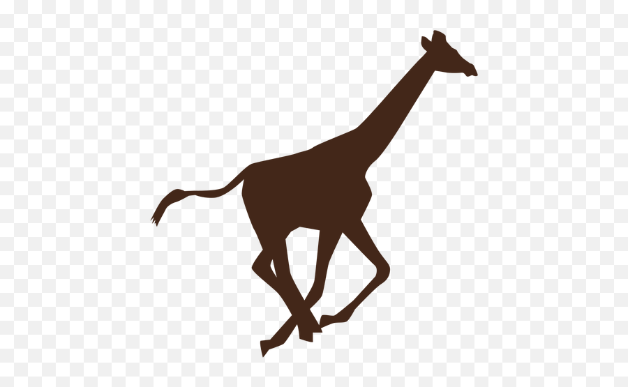 Giraffe Neck Tall Long Tail Run - Giraffe Logo Silhouette Emoji,Giraffe Emoticon