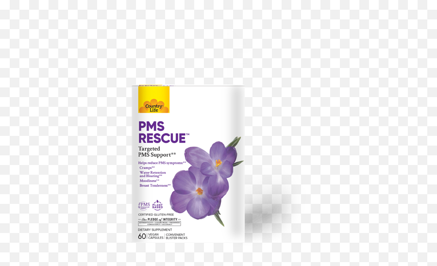 Pms Relief Pms Rescue Country Life Vitamins - Crocus Emoji,Pregnancy Emotions Vs Pms