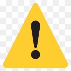 Warning Emoji High Definition Big Picture And Unicode - Exclamation Point In Triangle,Emoji Dictionary