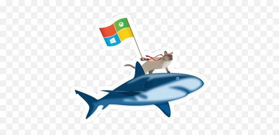 Telegram Sticker From Windows Insider Ninjacat Pack Emoji,Fish Emoji Windows